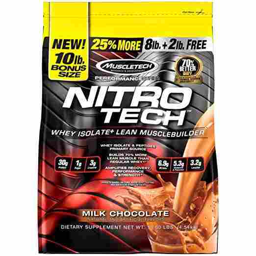 Tehnologia nitro ajută la arderea grăsimilor - Proteina Nitro-Tech Performance 5 Lbs kg Muscletech
